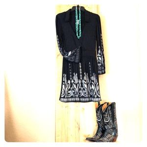 NWT Long sleeve western style dress.